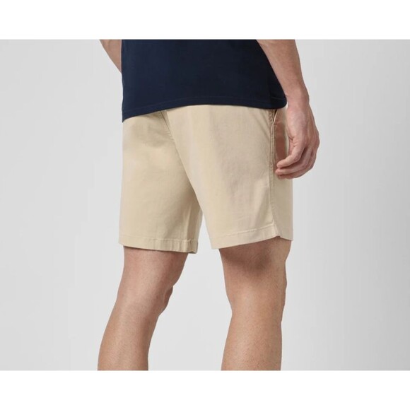 Bear Bottom Men Shorts Medium Sand Dune Tan Elastic 7” Inseam Cotton Stretch NWT - Picture 5 of 5